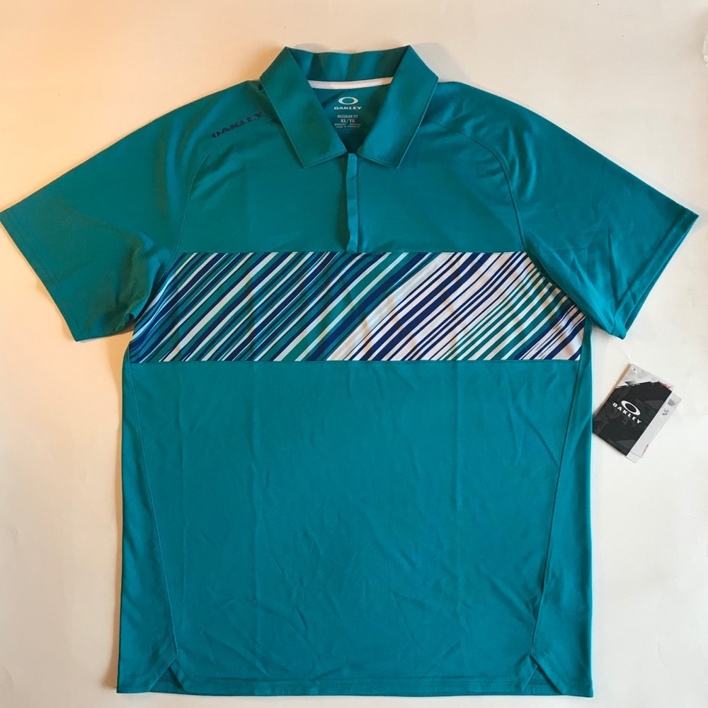 Oakley Men’s Teal Polo XL NWT $70 - Picture 10 of 10